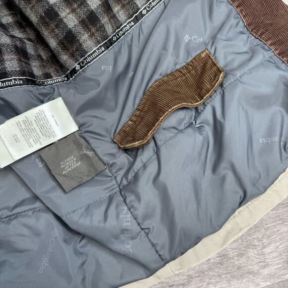 Columbia Barn Chore Jacket Coat Corduroy Collar Workwear Medium Pockets Tan - Picture 7 of 12